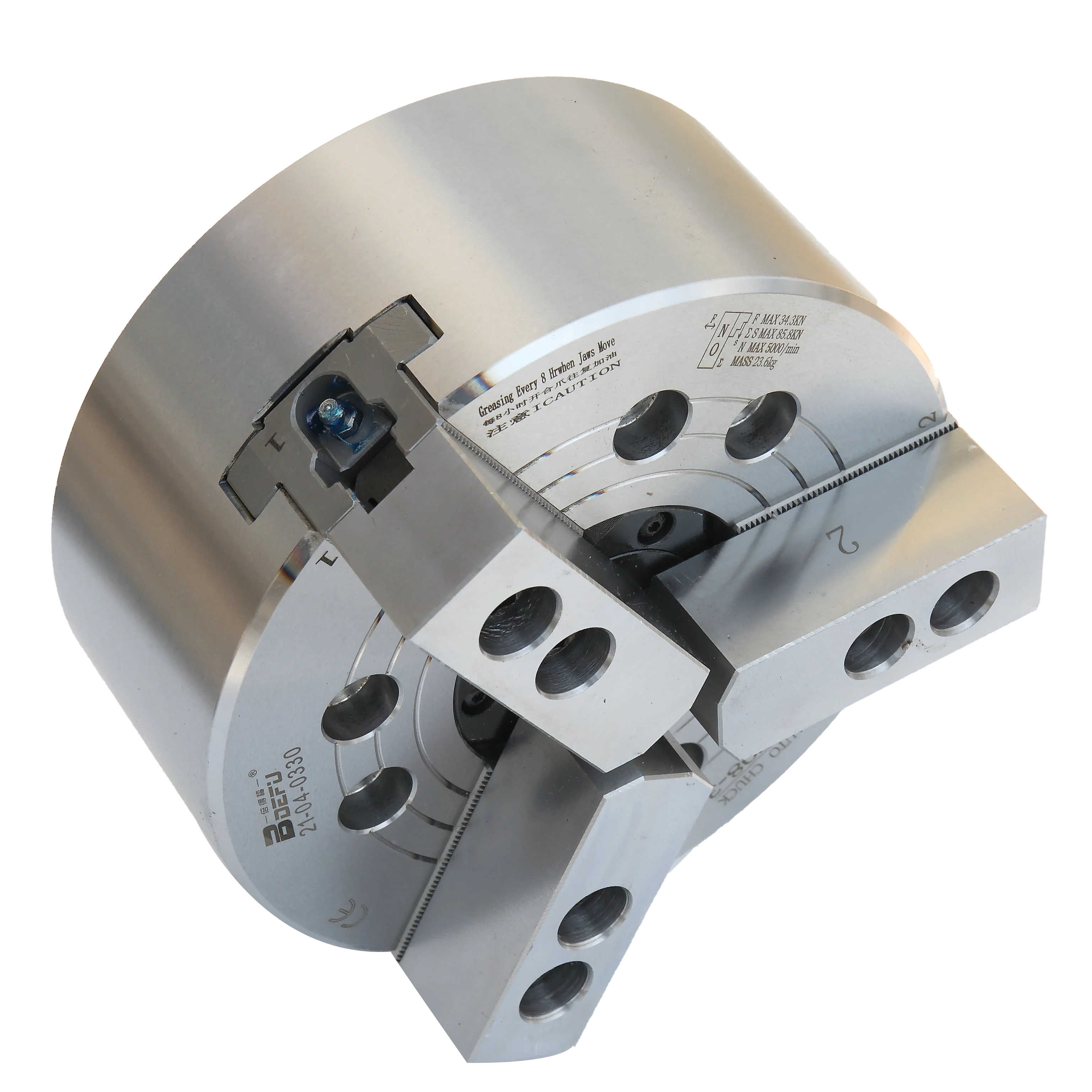 

BDEFU Hydraulic Three Jaw Chuck High Precision for CNC Lathe Machine Tool Accessories KT08-3 8INCH