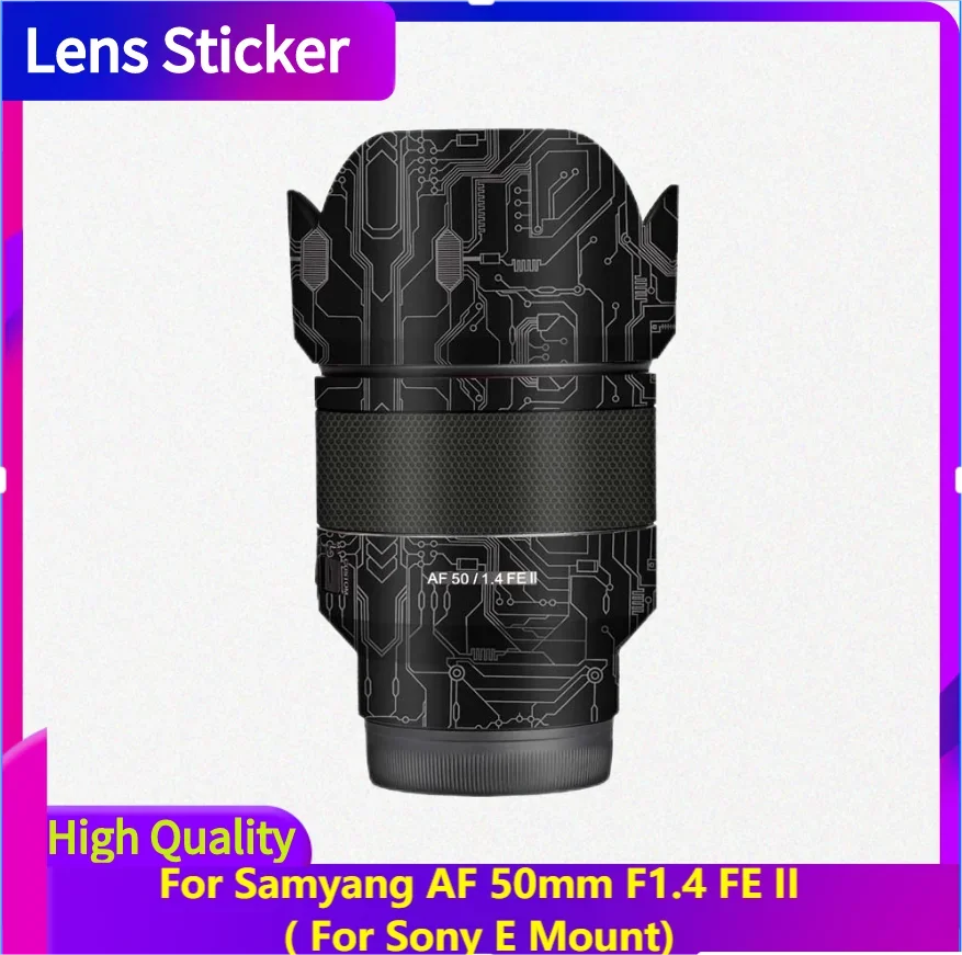 

For Samyang AF 50mm F1.4 FE II Decal Skin Vinyl Wrap Anti-Scratch Film Camera Lens Sticker 50 1.4 F/1.4 For Sony E Mount