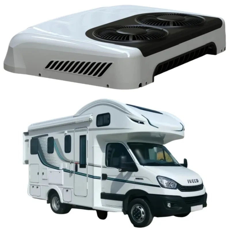 RGFROST Truck Air Conditioner 12V 24V 1000w 3000w Parking Cooler 2025 New Design Rooftop AC Electric Air Cooler