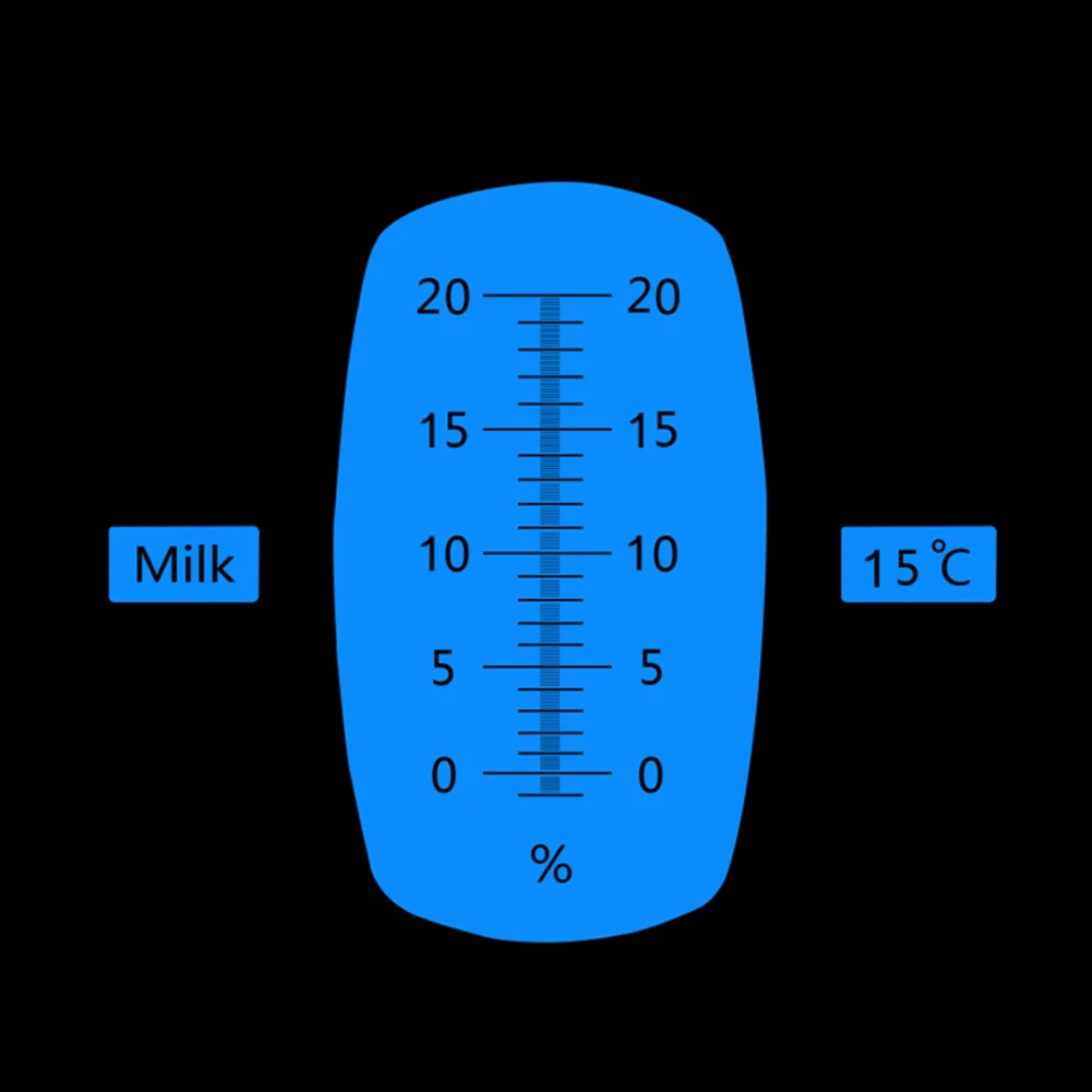 Yieryi Milk Handheld Refractometer Digital Milk Concentration Meter  0-20% Milk Tester Milk Hydrometer Brix Built In ATC