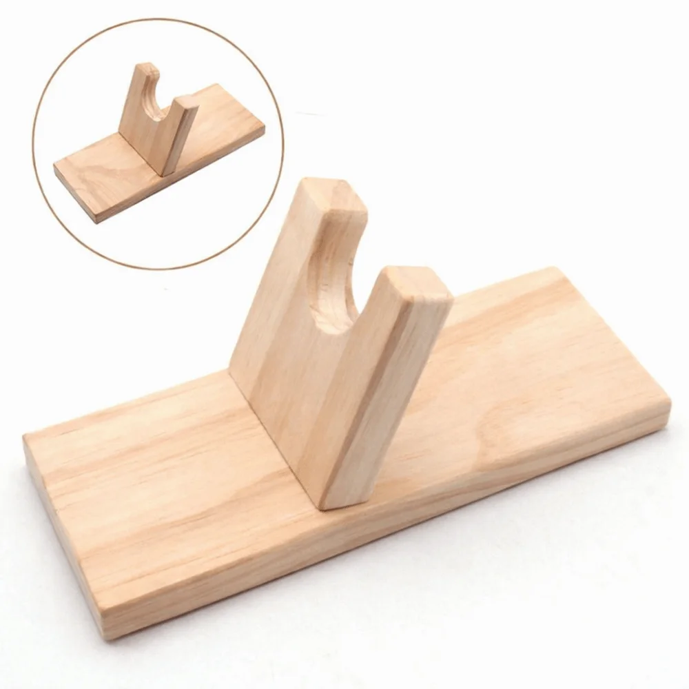 Portable Universal Hot Glue Holder Wooden DIY Hot Glue Support Stand Hot Glue Machine Base