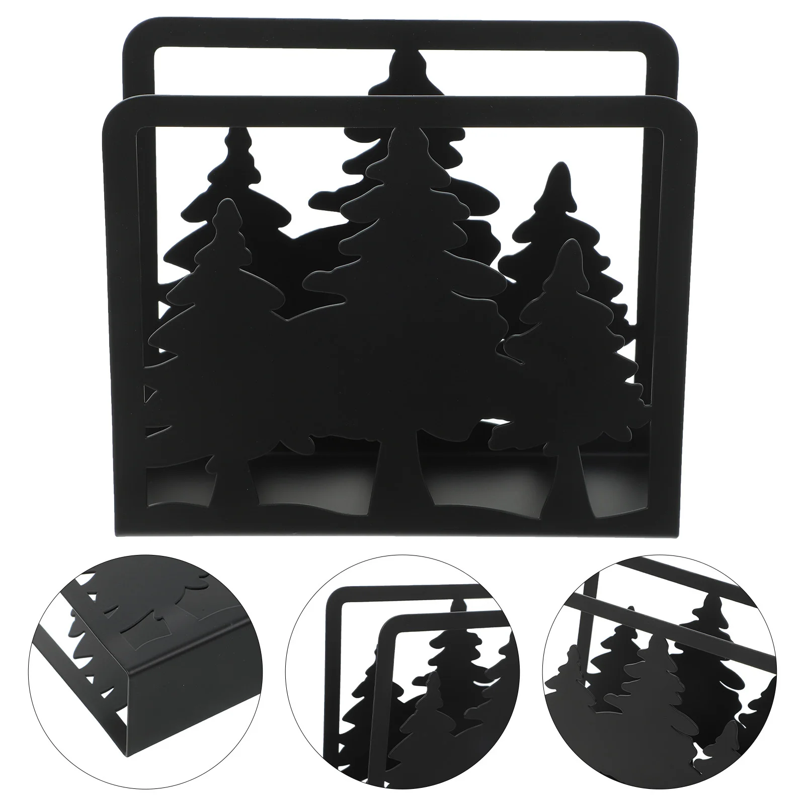 

Металлический полый держатель для салфеток, железный настольный органайзер для салфеток, стильная отдельно стоящая подставка для салфеток для обеденного бара, держатель для салфеток