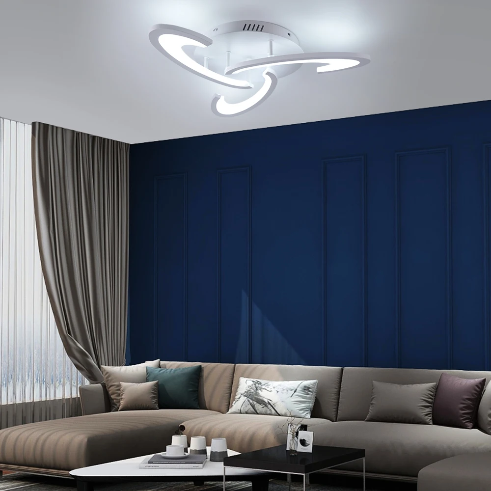 Moderne Decke Lampe Acryl Led Kronleuchter Wohnkultur RC Dimmen Plafond Anhänger Leuchte Wohnzimmer Esszimmer Schlafzimmer Glanz – Detail 3