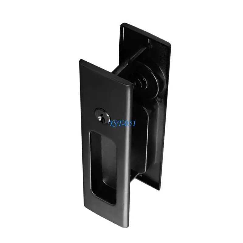

E15A Minimalist Sliding Door Lock Recessed Installation Weatherproof Lock for Indoor