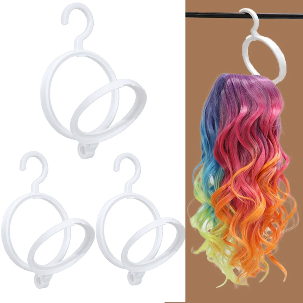 1-3Pcs Hangering Wig Hanger Stand For Multiple Wigs Portable Hanging Wig Stands Used For Wigs Hat Display Styling Display Tools