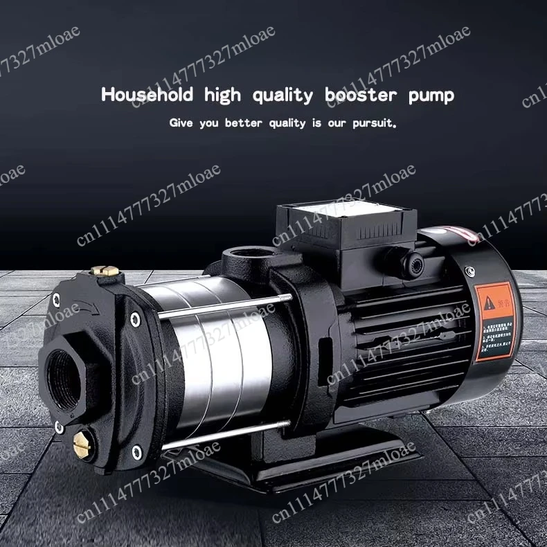 Horizontal multi-stage stainless steel induction motor centrifugal pump 1.5 horsepower, high pressure water supply industrial