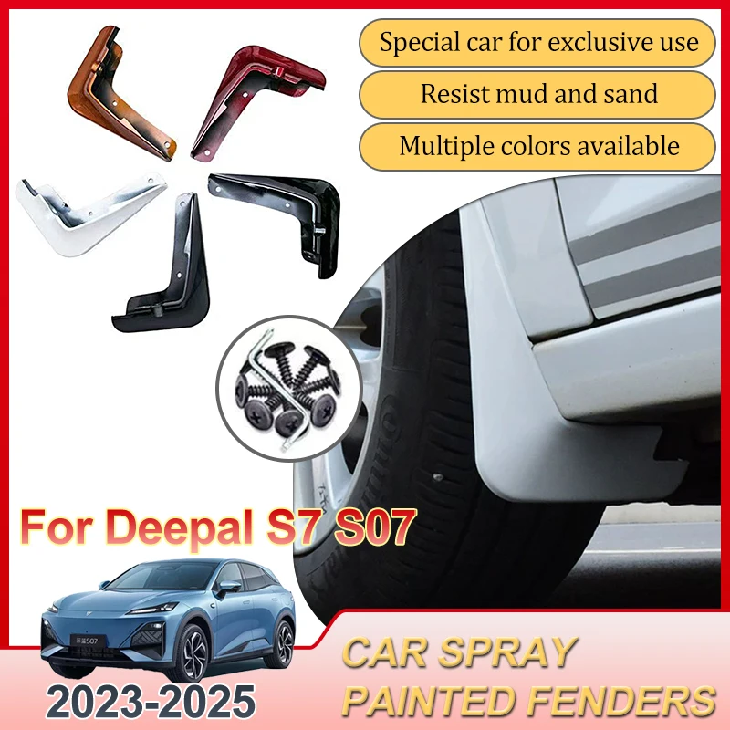 

Car Baking Paint Fender For Deepal S7 S07 2023 2024 2025 Front Rear Mud Flaps Mudguards Mud Guards Splash Flaps Auto Accessories