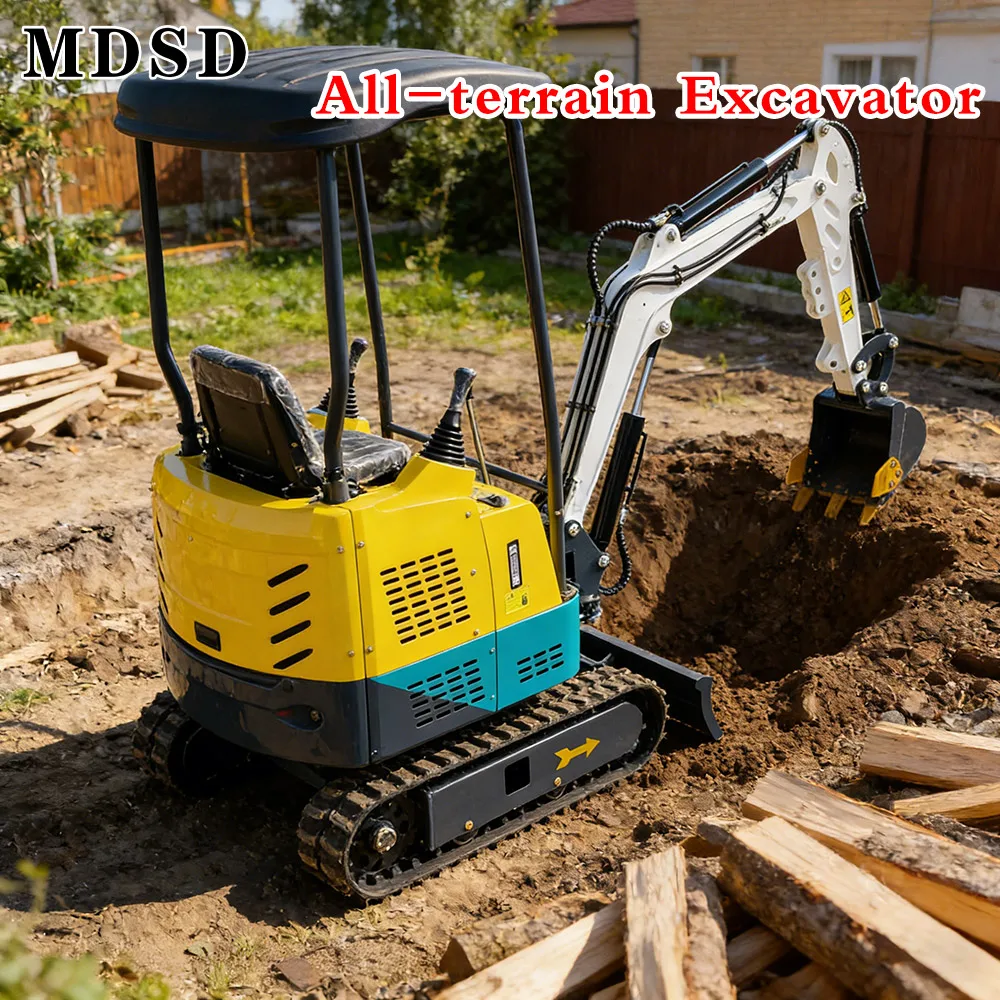 

Micro Excavator 2 Ton Home Use Diesel Power Small Bagger Hydraulic Crawler Digger Customized Service For Farm Garden Constructio