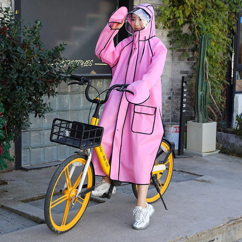 Thickened EVA One-Piece Poncho Raincoat for Electric Car - Storm-Proof Riding Poncho Cross-Border Export Quality