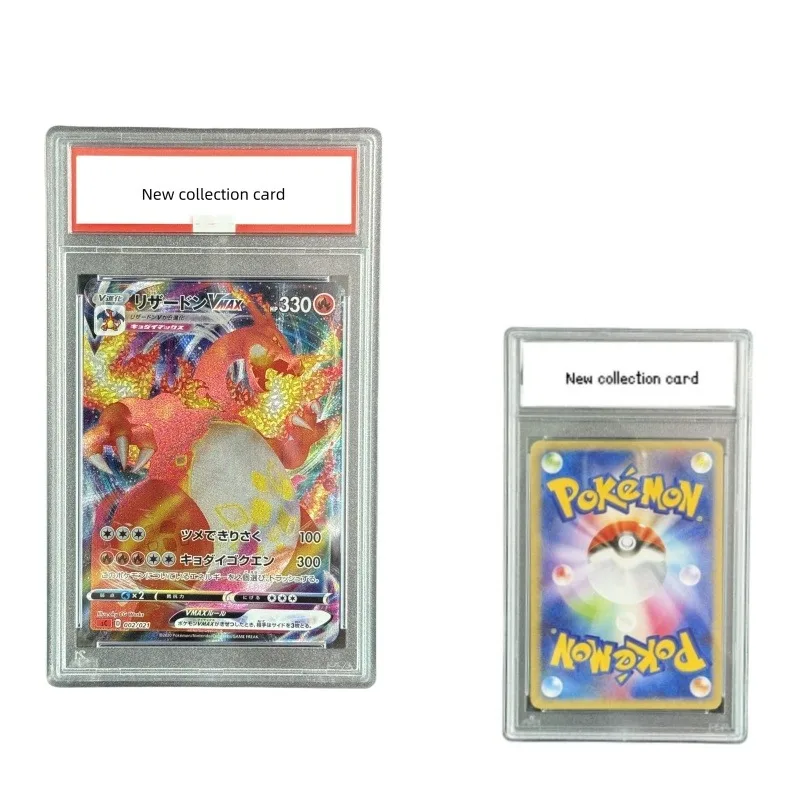 

PTCG Pre-group Vmax Flash Charizard Ssr Diy 10-точечный рейтинг Коллекционная карта Анимация Мультфильм Копия версии Флэш-карта Игрушка в подарок