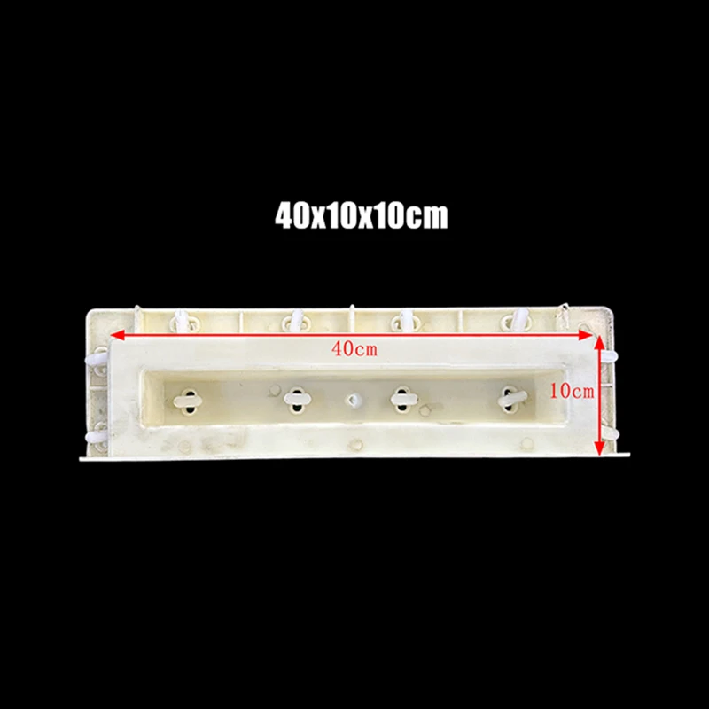 Square Hole Double-Sided Hollow Cement Brick Mold 40 * 10 * 10Cm Partition Background Wall Hollow Brick Concrete Precast Brick - Image 4