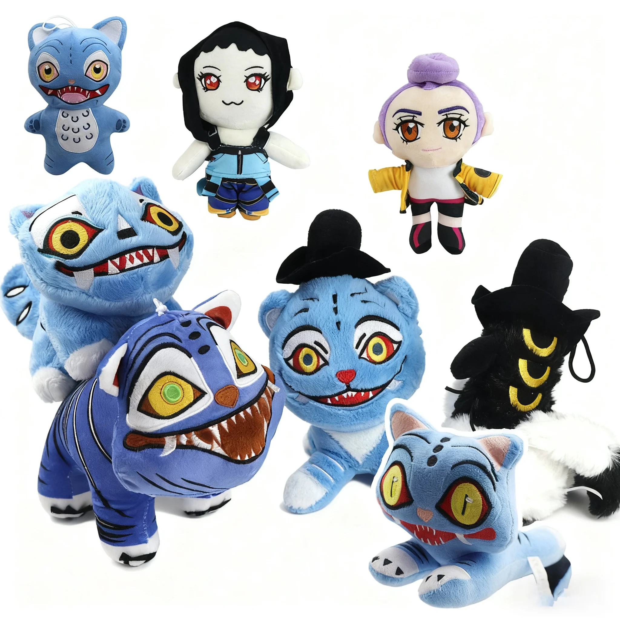 

Модная милая плюшевая игрушка Kpop Demon Hunters K-POP, тигровый орнамент, кукла-тигр, птица, детская коллекция на Рождество и Новый год, подарок