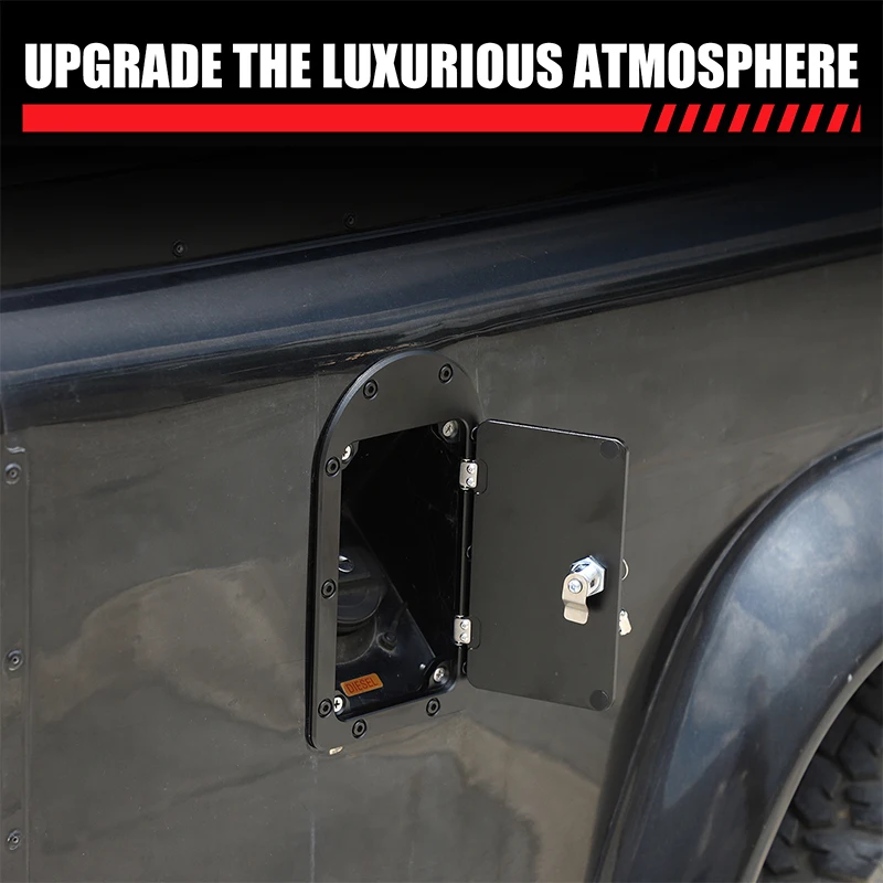 

For 2004-2018 Land Rover Defender 90 110 Fuel tank cover bottom plate decoration stickers Car decoration accessories