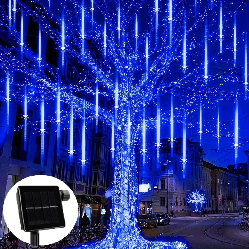 

Солнечные гирлянды-метеориты 50/30 см для улицы, сада, свадебного и праздничного освещения