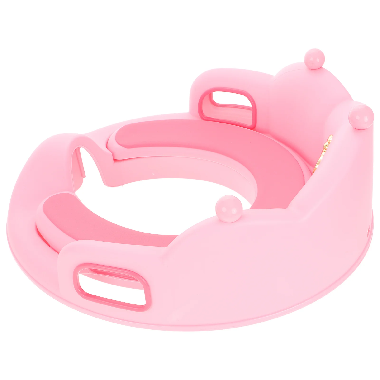 ที่นั่งฝึกขับถ่ายสำหรับเด็กเล็ก แบบถอดเบาะรองนั่งได้ พร้อมที่จับและพนักพิงแข็งแรง สีชมพู สำหรับเด็กชายและเด็กหญิง