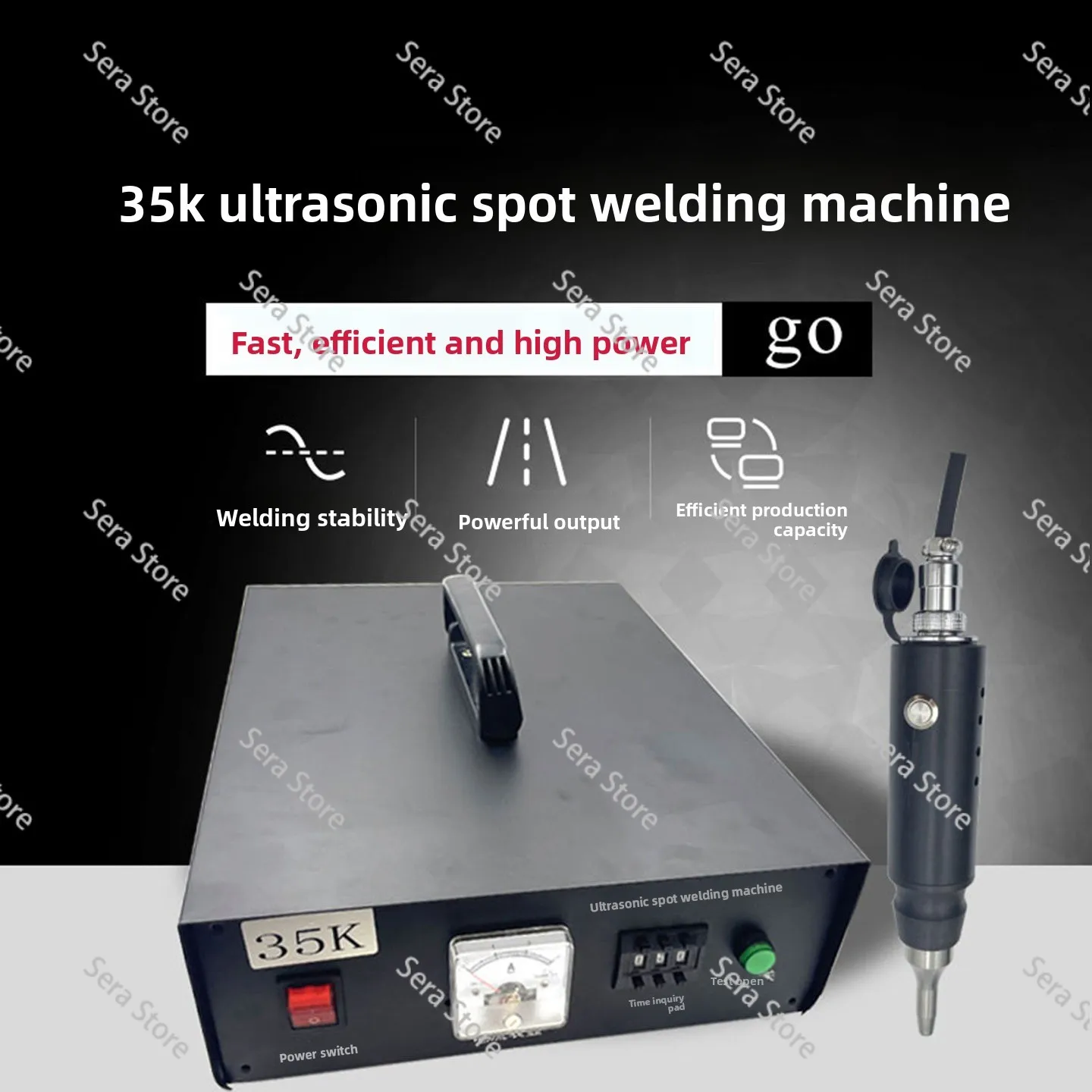 Handheld Ultrasonic Spot Welder 35K Plastic Welding Machine Automotive Interior Modification Clothing Positioning Machine
