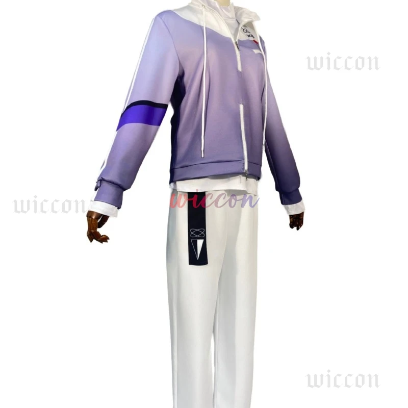 Toya Cosplay Tracksuit Hoodies Pullover Wig Daily Party Suit for Adult Man Cosplay Wig collection with Kenmochi character style view 4