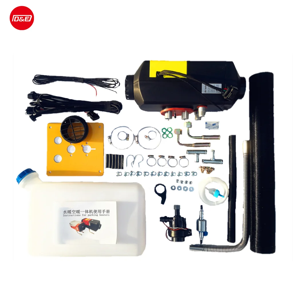 Hot Selling Remote Controller 5KW 12V 24V 7KW 24V Auto Diesel Parking Air Water Heater For Truck Van
