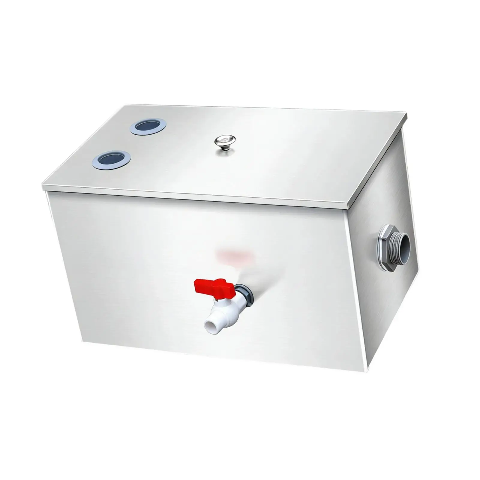 Commercial Grade Stainless Steel Grease Trap Interceptor Oil Water Separator Easy Installation for Convenience Store Kitchen