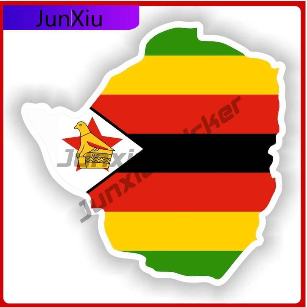 

Zimbabwe National Flag And Emblem Map Shape Stickers Decals Vintage Stickers Decals Motorhome Camper Decal For Car Decoration