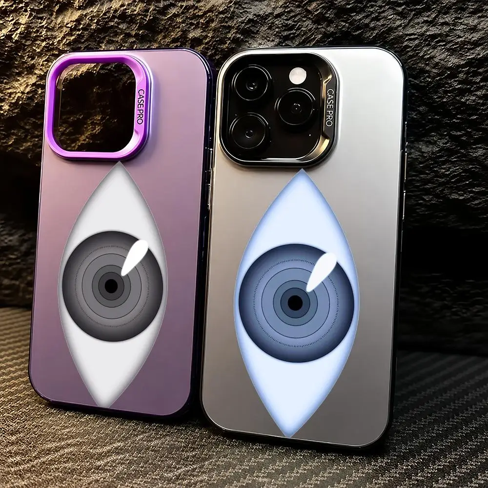 Coque de téléphone Truth Eye pour iPhone 11/12/13/14/15/16/17 Pro Max, coque en TPU dégradé de couleur, protection antichoc
