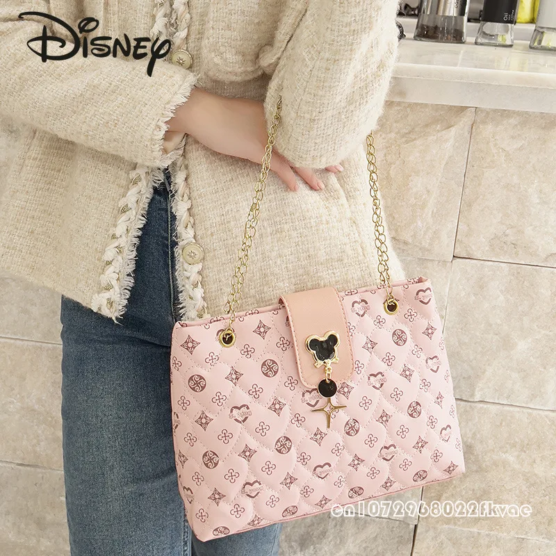 Disney Mickey neue Damen handtasche modische hochwertige Damen Umhängetasche Cartoon große Kapazität Pendler Damen Tasche