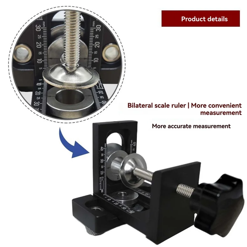 GTBL Drilling Guide Wood Doweling Jigs Adjustable Eccentric Wheel Woodworking Wooden Panel Splicing