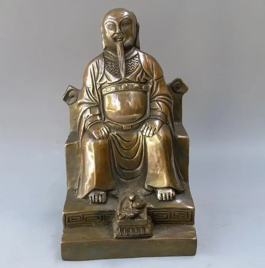 Supply bronze ancestor Xuantian God Zhenwu emperor Xuanwu ancestor Taoist bronze statue ornaments