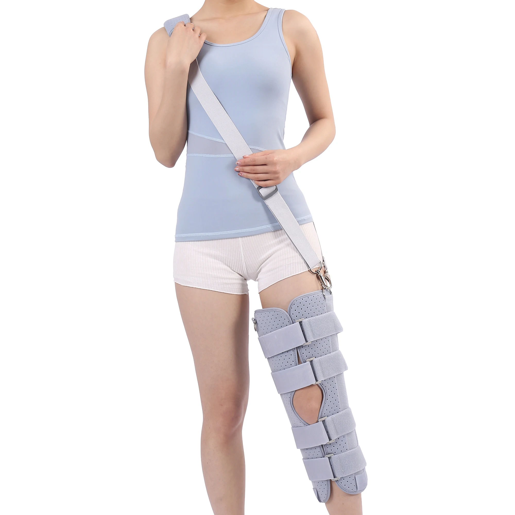 New Style Comfortable Leg Compression Stabilizer Support Wrap Knee Immobilizer Brace for Men and Women