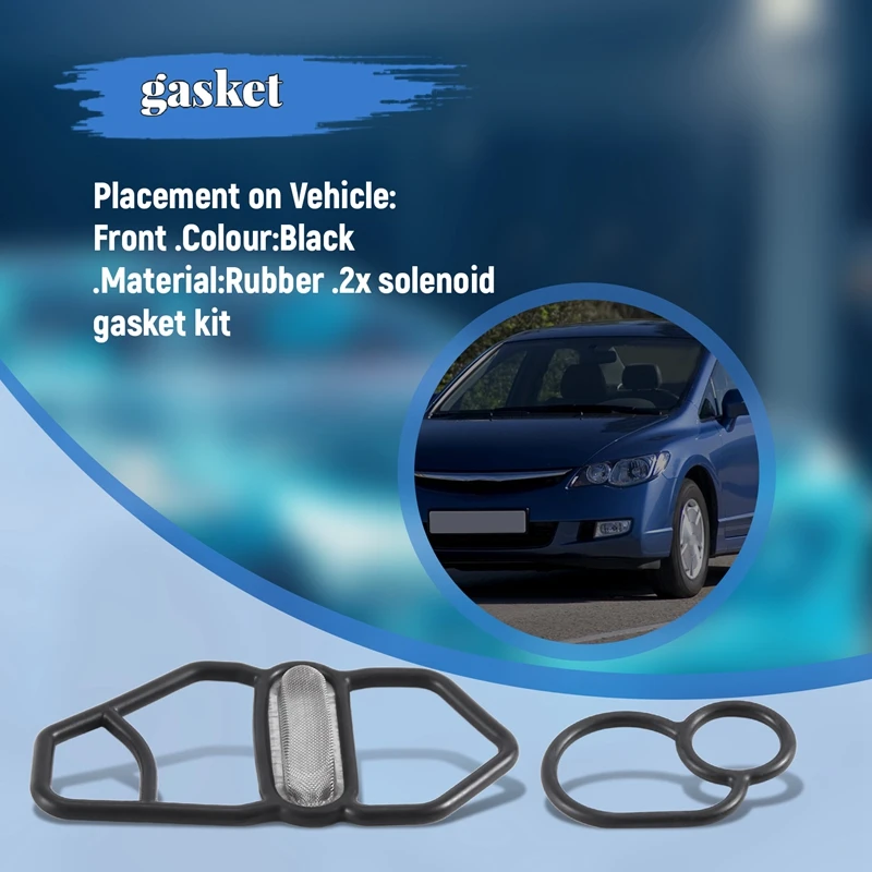 Upper + Lower VTEC Solenoid Gasket Fit For Honda GSR NSX D16Z6 B18C1 B16A2 B18C5 36172-P08-015 15825-P08-005