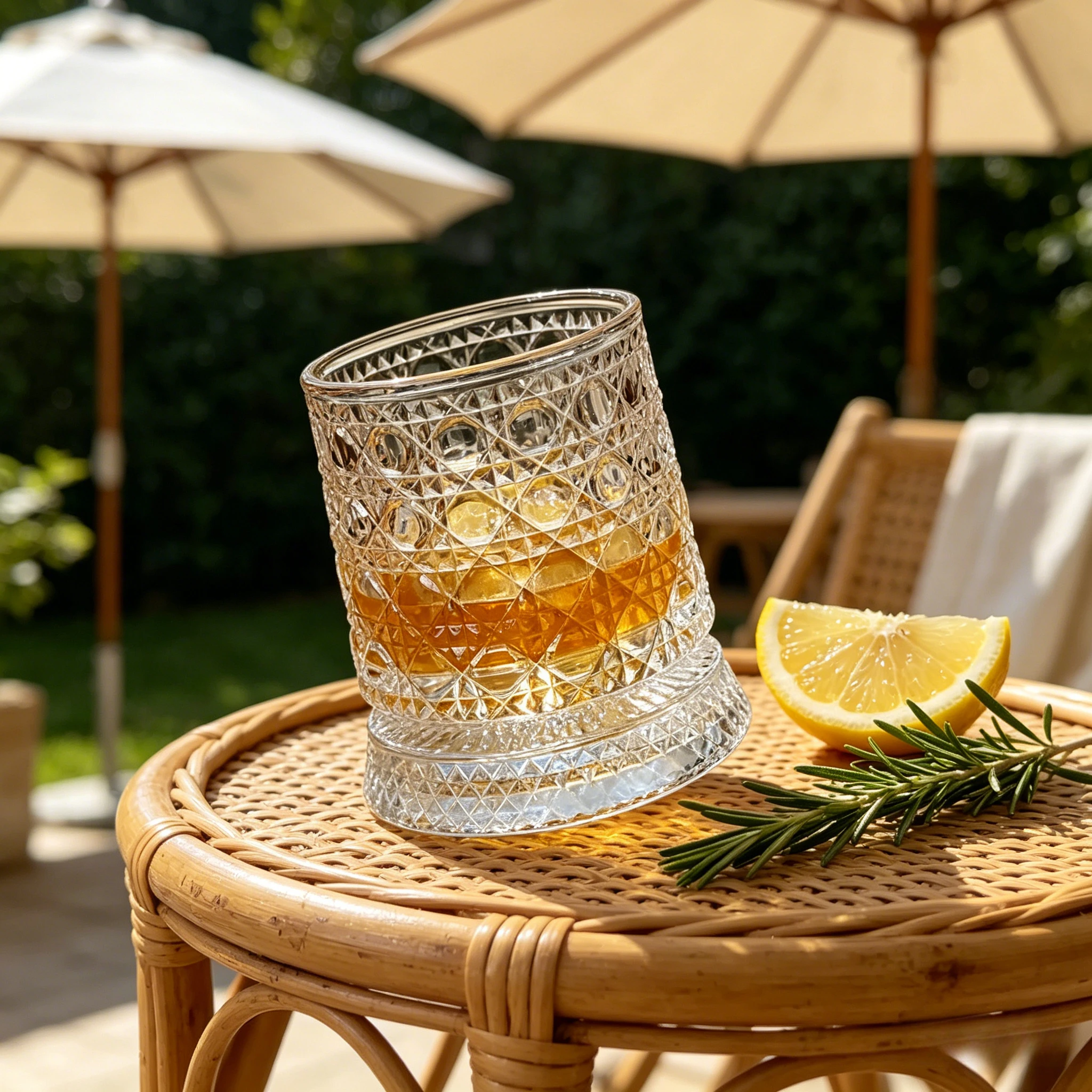Luxury 360° Spinning Crystal Glass – Star-Cut Stress Relief Whiskey & Wine Glass.Set of 2 Rotating Wine Glasses.Elegant European Barware for Home.A Unique Christmas Gift for Your Boyfriend.
