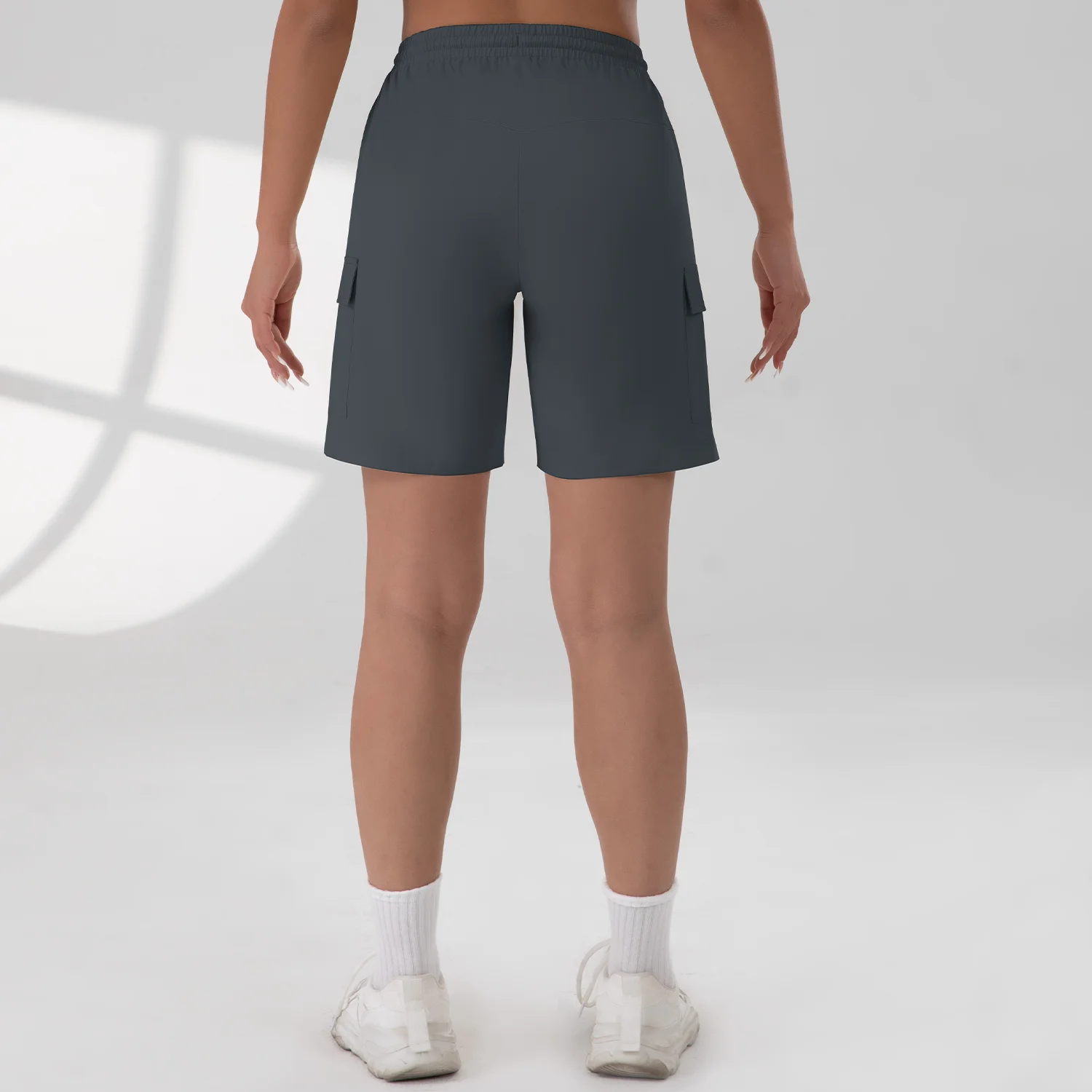 Pantaloncini cargo da trekking da donna 1/2/3 pezzi con tasche con cerniera Pantaloncini in tessuto estivo da golf e atletico all'aperto