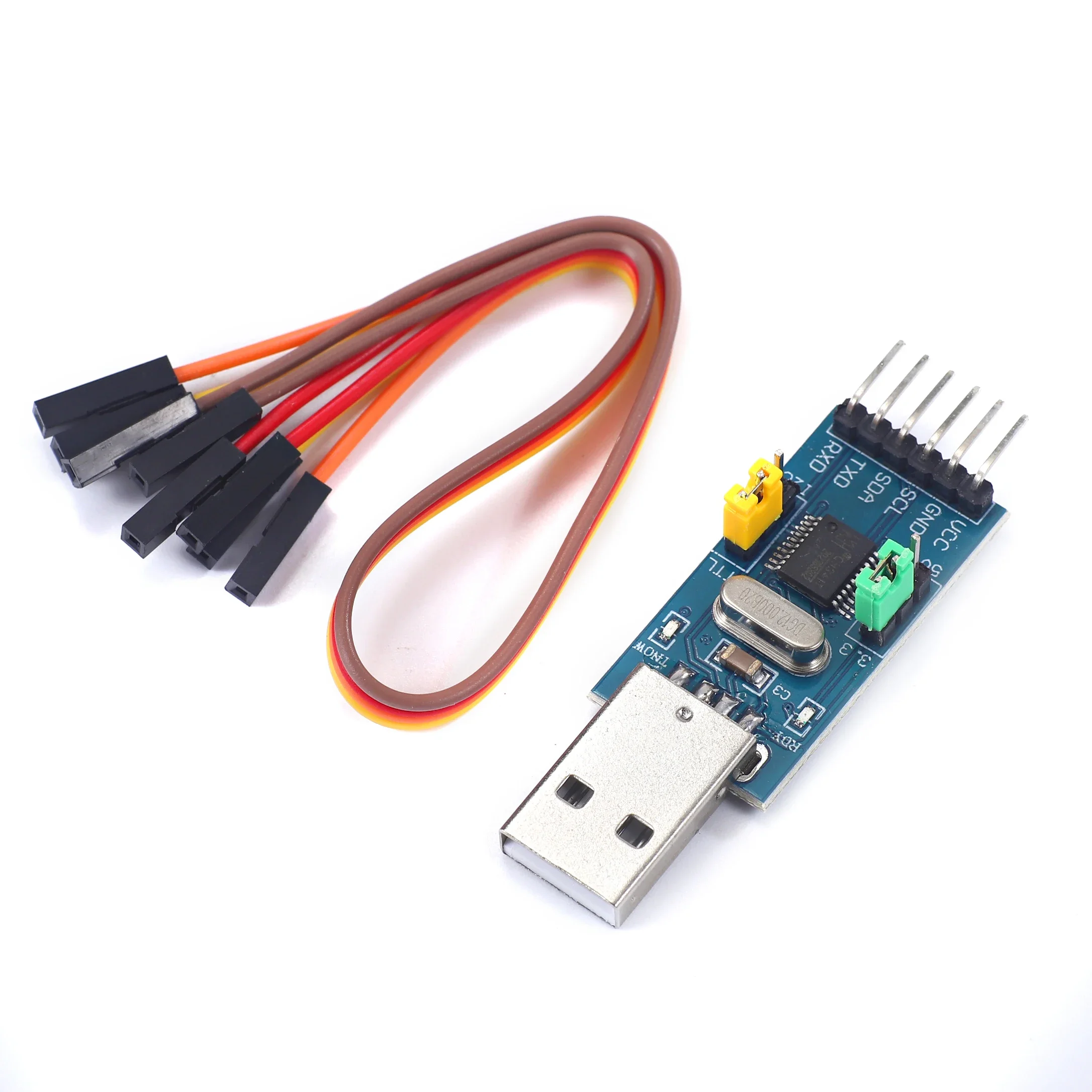 CH341T 2 in 1 module 3.3V- 5V USB to -I2C IIC UART USB to TTL single-chip serial port downloader