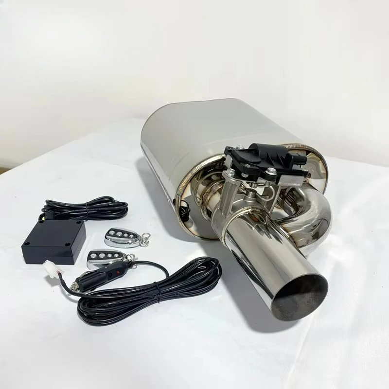 Car Exhaust Muffler With Electronic Remote Control Valve