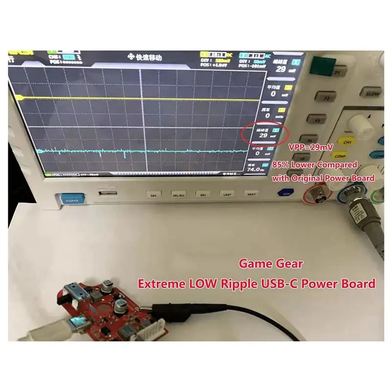 Exquisite-2X USB-C Power Board Replacement PCB Board Power Switch Motherboard High Quality Accessory For SEGA Game Gear GG Conso view 4