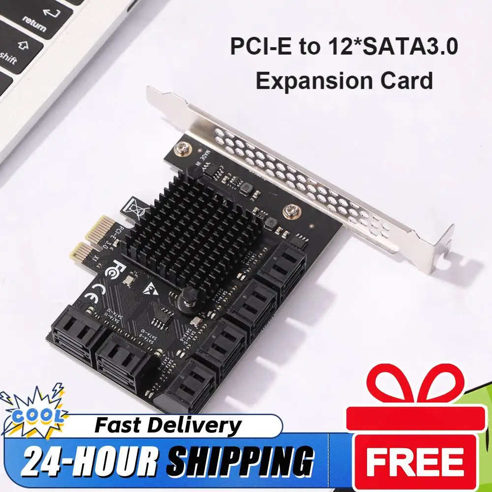 

Контроллер-адаптер SA3112J PCIe с 12 портами 6 Гбит/с, PCI-Express X1 на SATA 3.0, плата расширения Riser