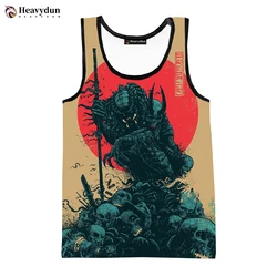 2023 New Movies Predator Fashion Summer Men Tank Tops Sleeveless Shirts Spring Harajuku Personality 3D Printed Men's Clothing