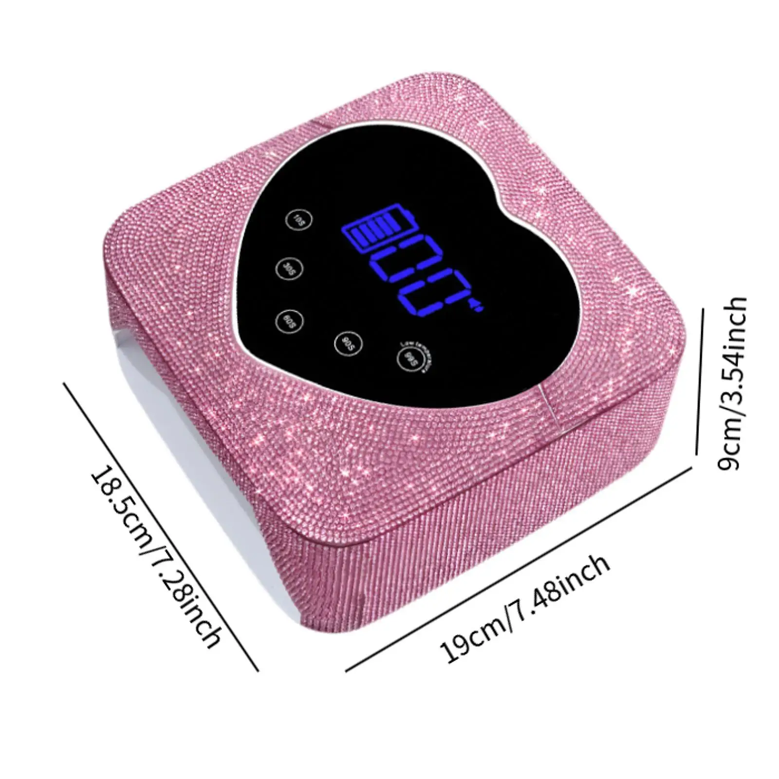 Nail Arm Rest with LED Nail Lamp Manicure Tool for Nail Technician Salon