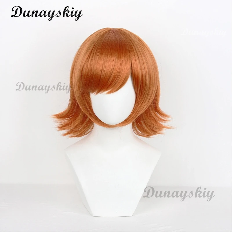 أنيمي السنجاب فتاة تأثيري الباروكات 38 سنتيمتر الشعر القصير السنجاب فتاة زي مقاومة للحرارة الاصطناعية الشعر الطرف مخصص