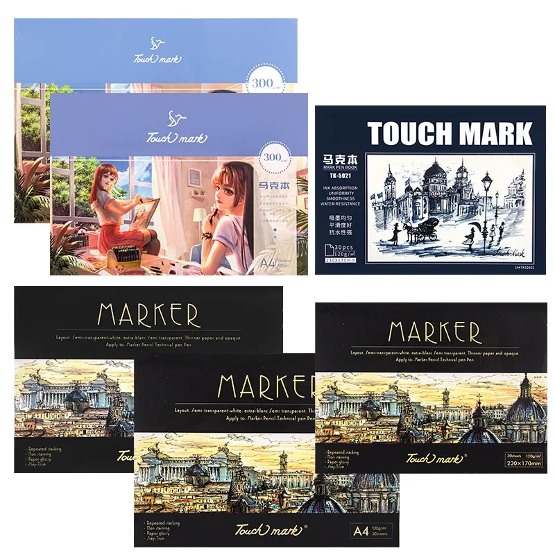 

Книжка-маркер B5/A4, книжка-раскраска для профессионального аниме рисования, чернильная бумага, цветной карандаш, школьные принадлежности