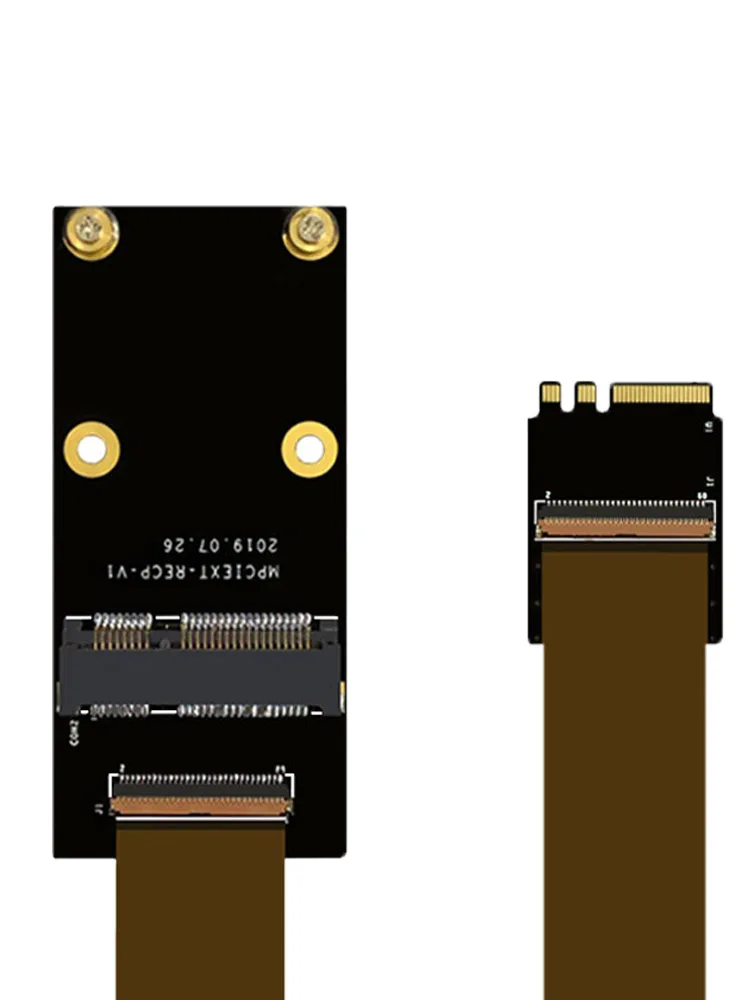 Cable adaptador de placa base M.2 A Mini PCIe, tarjeta de red M.2 NGFF, llave A/E A Minipcie mPCIe, extensor de extensión de cinta Flexible