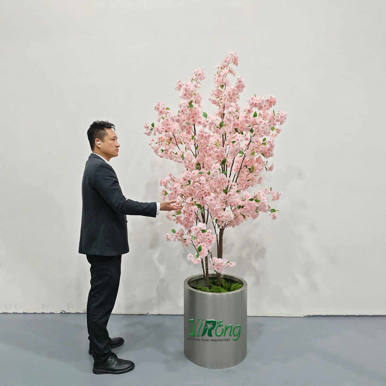 Latest Hot Sale Custom Made Pink White Artificial Cherry Blossom Tree for Home Indoor Decor