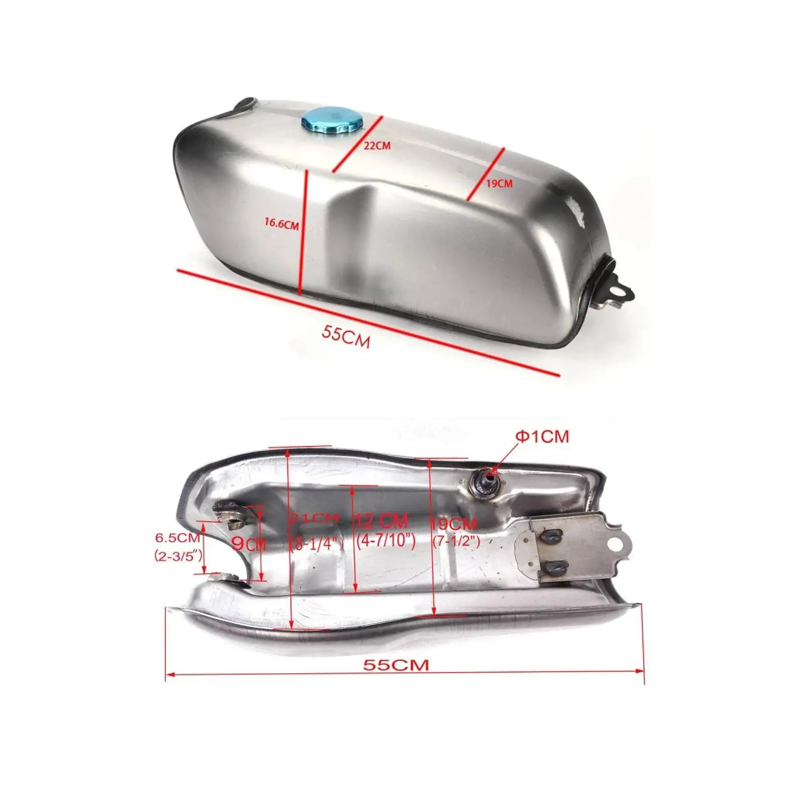 Motorcycle Fuel Tank Sturdy Fuel Gas Tank for CG125 Repairing Accessory