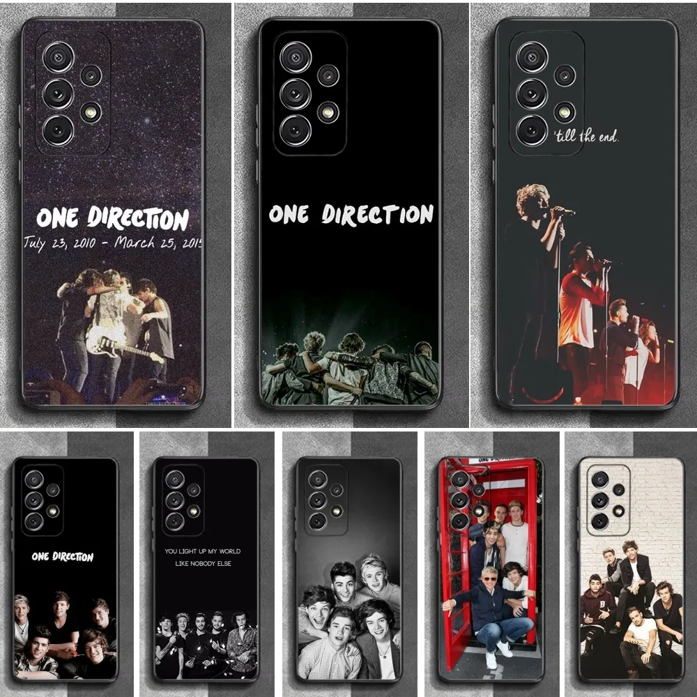 O-One D-Direction Band Phone Case For Samsung S24,23,22,30,21,10,9,Ultra,Plus,Lite,FE,Soft Silicone Black Cover