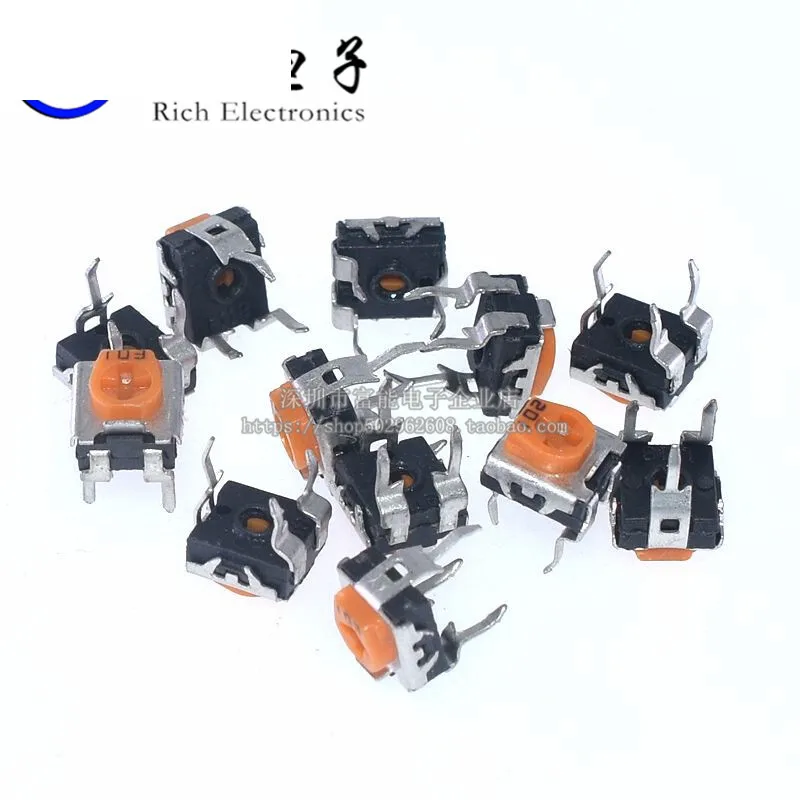 50pcs RM065 RM-063 RM-065 100 200 500 1K 2K 5K 10K 20K 50K 100K 200K 500K 1M Ohm Trimpot Trimmer Potentiometer WH06-2C Resistors