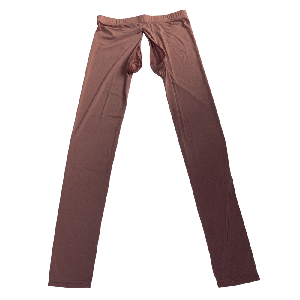 Zipper Crotch Summer See Through Yoga Pants High Waist Sexy Leggings Tight Nylon Women