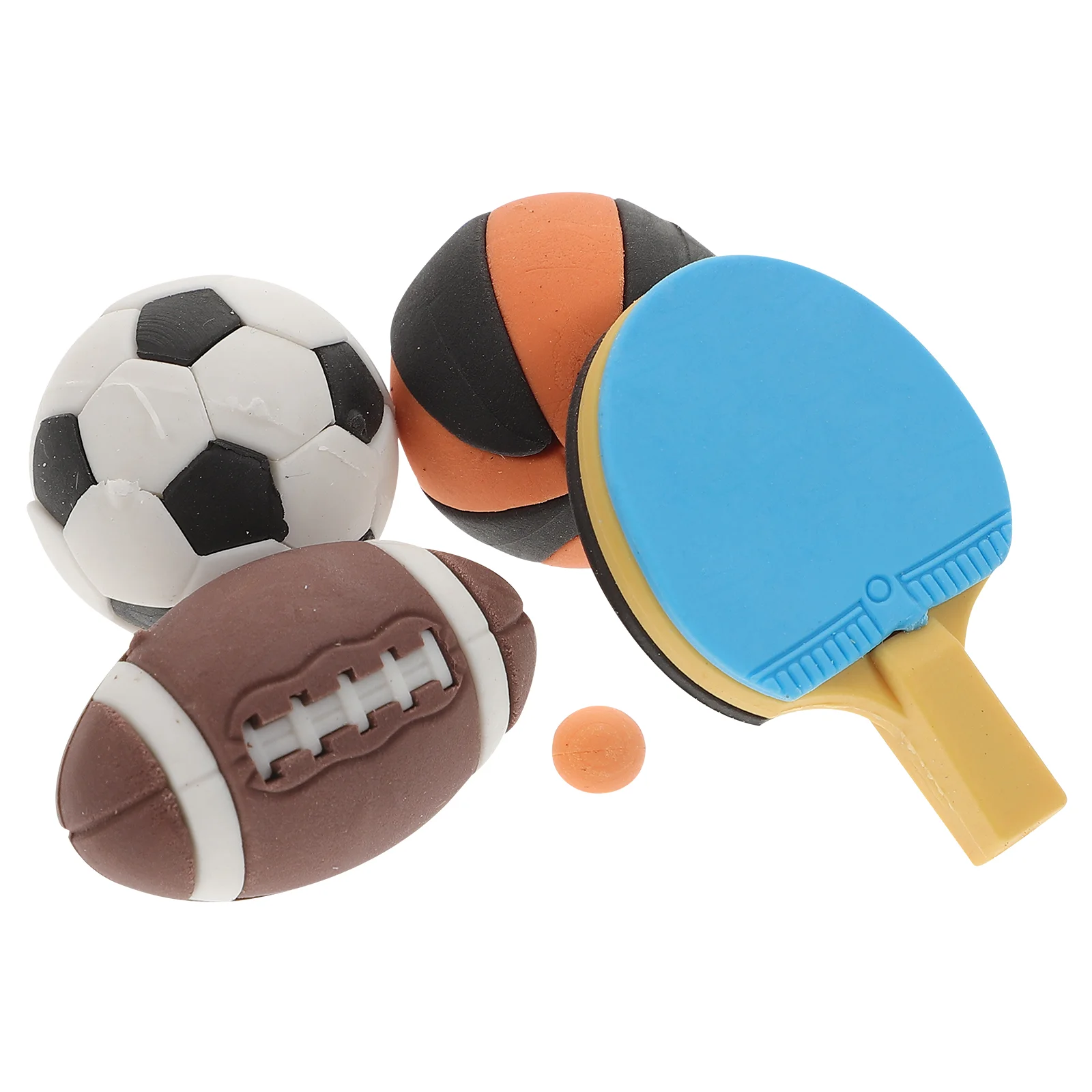 

4 Pcs House Decor Simulation Ball Model Home Children’s Toys Miniature Sporting Goods