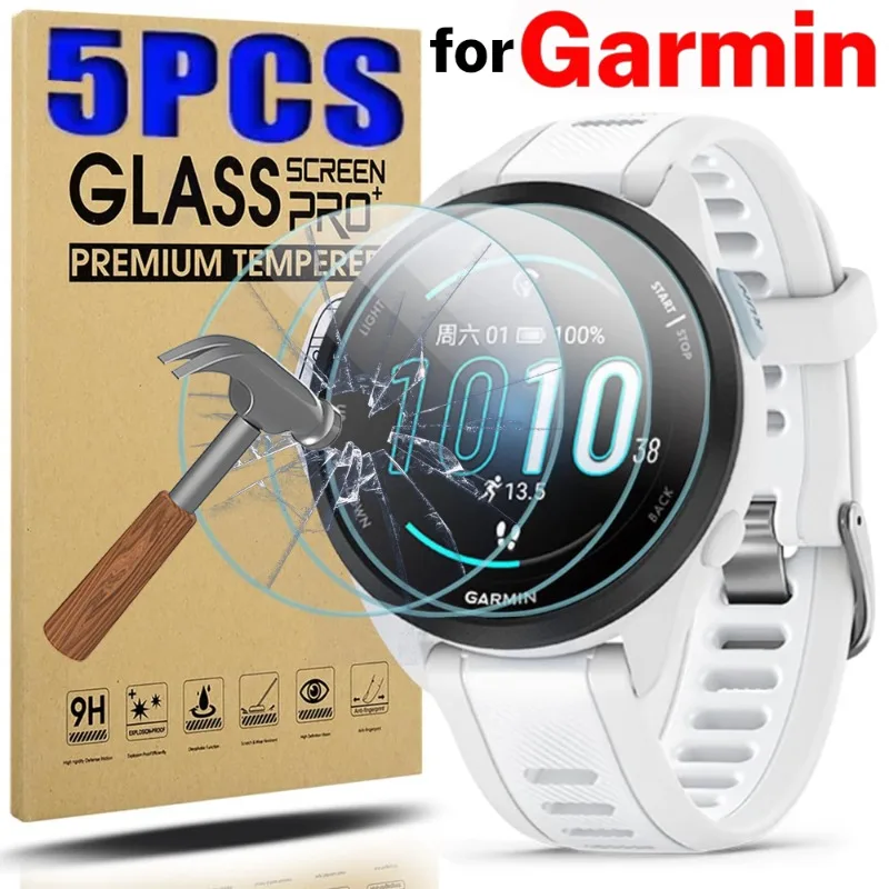 9H Tempered Glass Screen Protector for Garmin Forerunner 165 965 945 935 220 225 230 235 255 735XT 620 630 Watch Protective Film