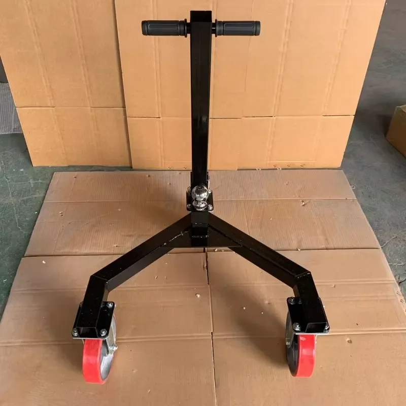 Heavy Duty Steel Tongue Jack 3500lb Capacity Trailer Loader for Motorhomes Boats Camping Cargo Hauling Trolley Wheel Support