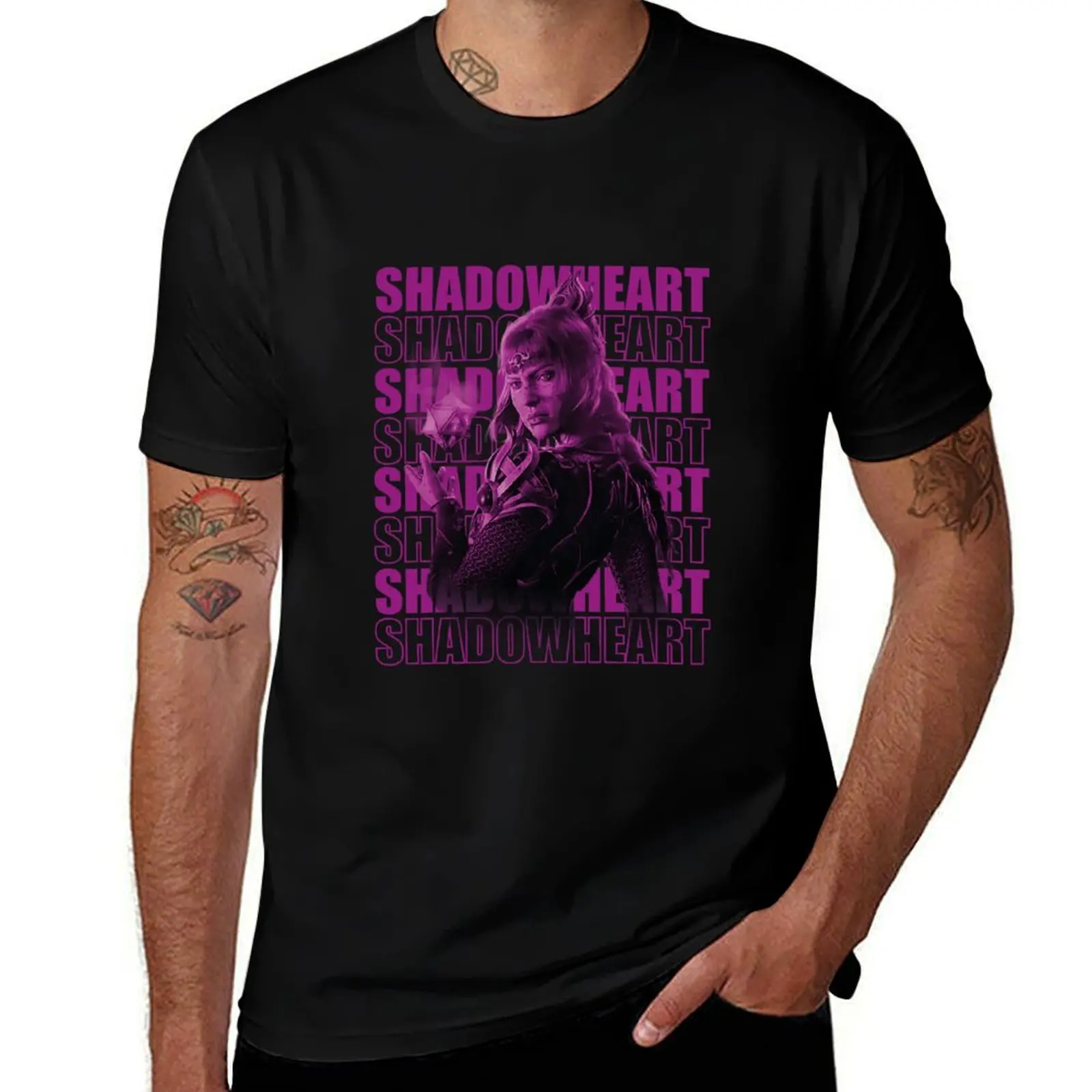 

Shadowheart; Daughter of Darkness T-Shirt cotton t shirts man 100% man t shirt cotton high quality